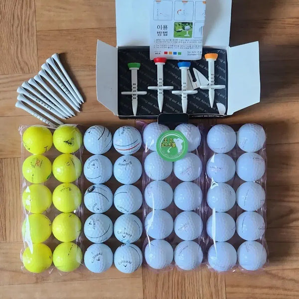 [BUNJANG] Lost Golf Balls and Golf Tee Holder Set / 골프공.티꽂이