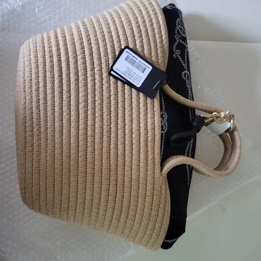 [BUNJANG] Rouge & Lounge Nero Rattan Tote Bag / 루즈앤라운지 네로 토트백 새제품 라탄