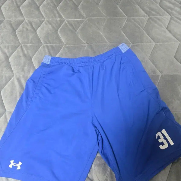 [BUNJANG] Samsung Lions Player-Worn Under Armour Shorts #31 / 삼성라이온즈.선수실착 반바지