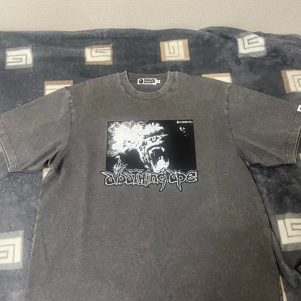 [BUNJANG] BAPE Relaxed Fit Charcoal T-shirt (M) / 베이프 릴렉스드핏 반팔티 M