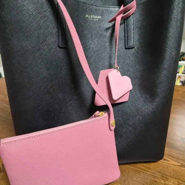 [BUNJANG] JILLSTUART Pink Heart Charm Shoulder Bag / 질스튜언트 핑크하트 참장식 숄더백