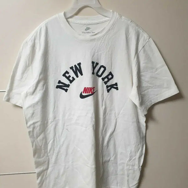 [BUNJANG] Nike New York Short Sleeve T-Shirt White Women's / 나이키 뉴욕 반팔 티셔츠 화이트
