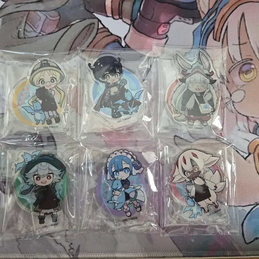 [BUNJANG] Made in Abyss Enoshima Collaboration Cafe Acrylic Stand Full Set / 메이드인어비스 에노시마 콜라보카페 아크릴 스탠드