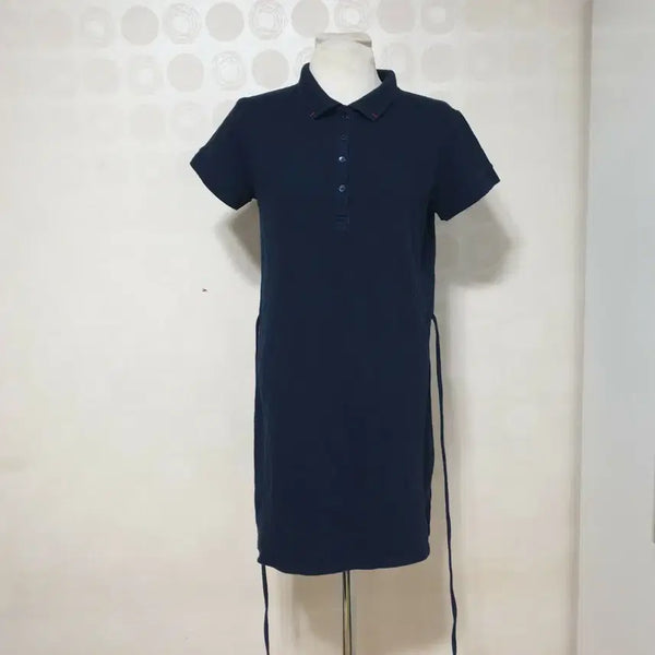 [BUNJANG] Navy Long T-Shirt - Size 66 / 네이비/롱티셔츠66/카라티셔츠66/티셔츠66