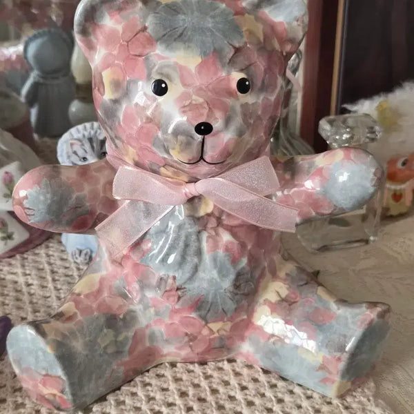 [BUNJANG] Vintage Porcelain Bear Figurine / 빈티지 곰 포쉐린 파크로즈