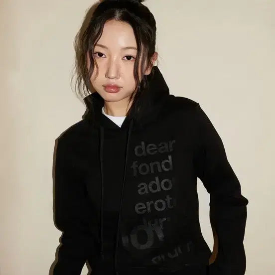 [BUNJANG] O-Fish Lettering Hoodie Black / 오피쉬 레터링 후디 후드티 블랙