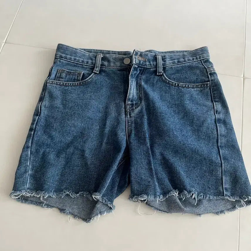 [BUNJANG] Blue Denim Shorts - Made in Korea / 청 반바지