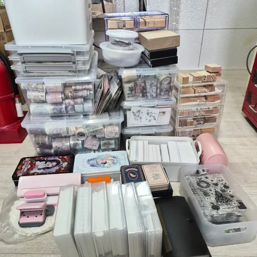 [BUNJANG] Extensive "Dakku" (Korean Scrapbooking) Supply Bundle Set / 다꾸 대량 풀세트 처분