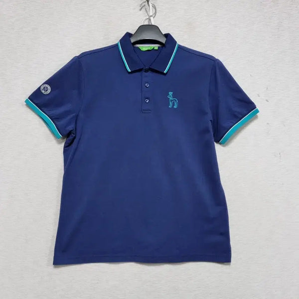 [BUNJANG] Hazzys Men's Short Sleeve Polo Shirt Navy Size 100 / ㅡ 헤지스 반팔 카라티 남100ㅡ0110