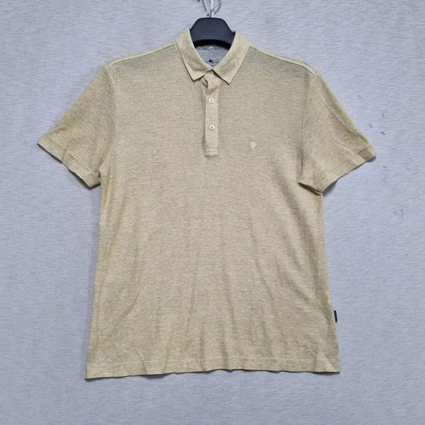[BUNJANG] Pal Zileri Men's Beige Short-Sleeve Polo Shirt / ㅡ 빨질레리 반팔 카라티 남슬95ㅡ0110