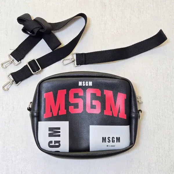 [BUNJANG] MSGM Black Logo Two-Way Crossbody Bag / MSGM 블랙 로고 투웨이 크로스백 가방 미사용 보관만