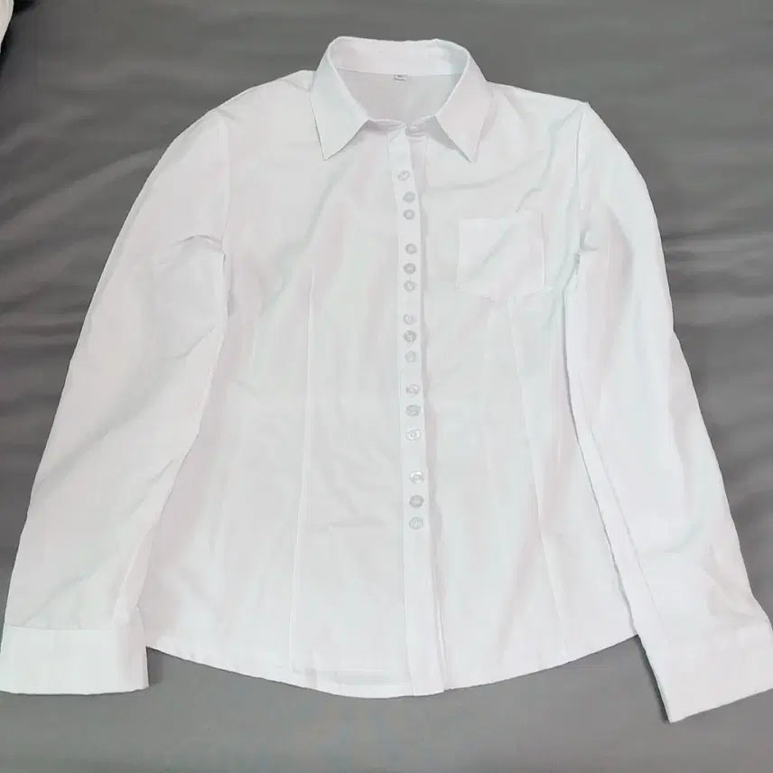 [BUNJANG] White Button Shirt / 깔끔한 화이트 단추 셔츠 새상품