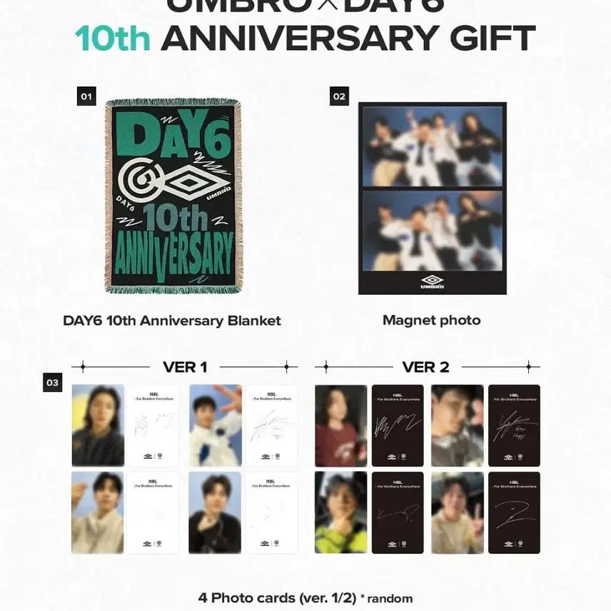 [BUNJANG] DAY6 Umbro 10th Anniversary Blanket Gift / 엄브로 데이식스 10주년 블랭킷 기프트