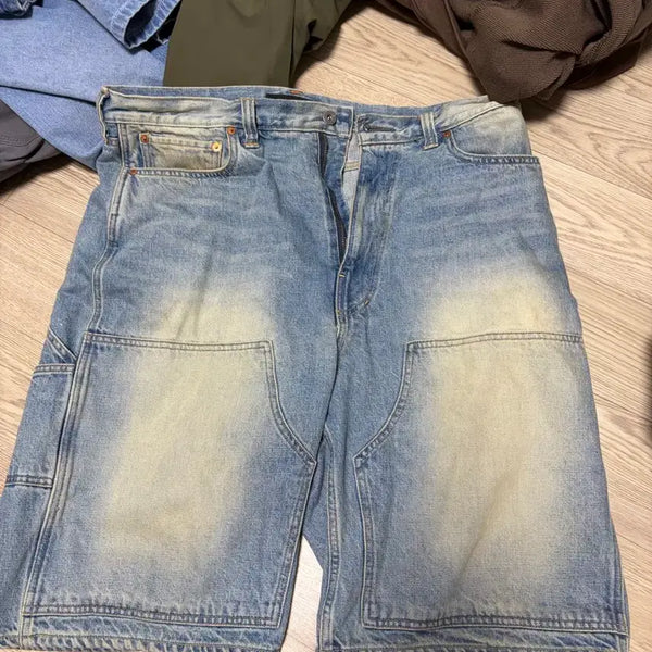 [BUNJANG] Wrath Denim Double Knee Shorts / 36) 뤠쓰 wrath 데님 더블니 쇼츠 반바지