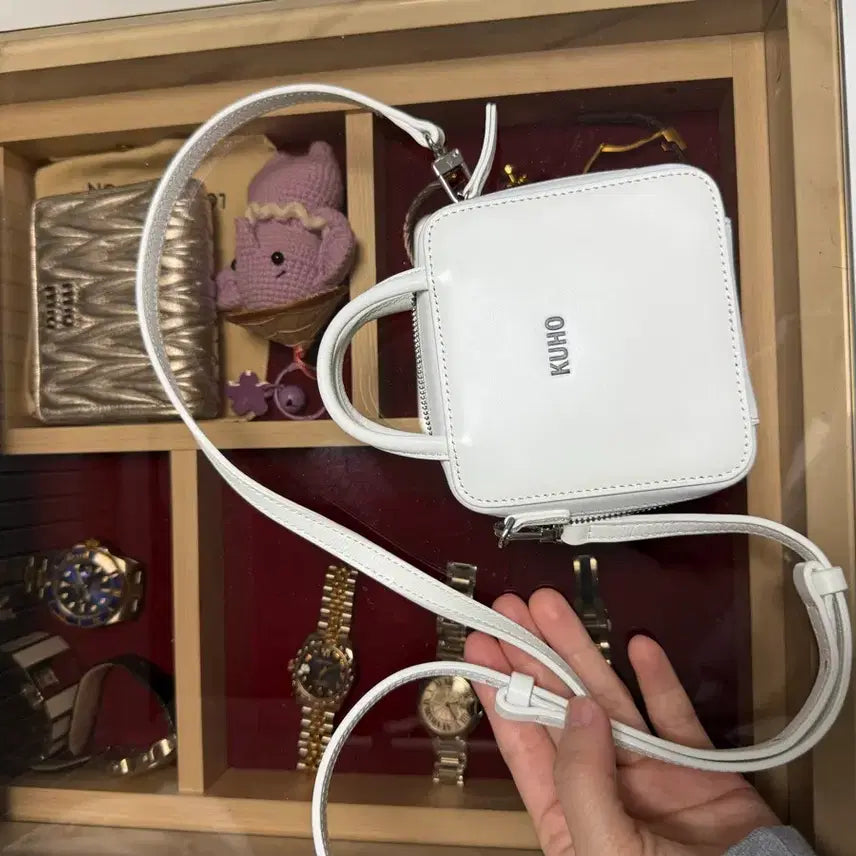 [BUNJANG] KUHO Mini Cross Bag White / 구호 미니백