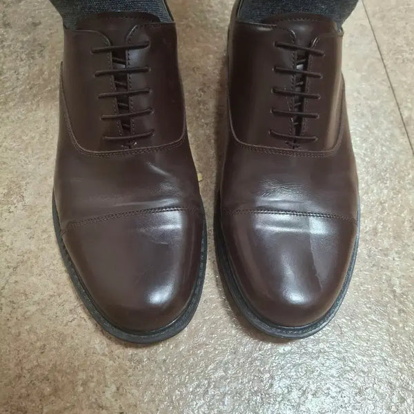 [BUNJANG] Renoma Men's Brown Leather Dress Shoes 265mm / 레노마 남성 구두 브라운 265mm