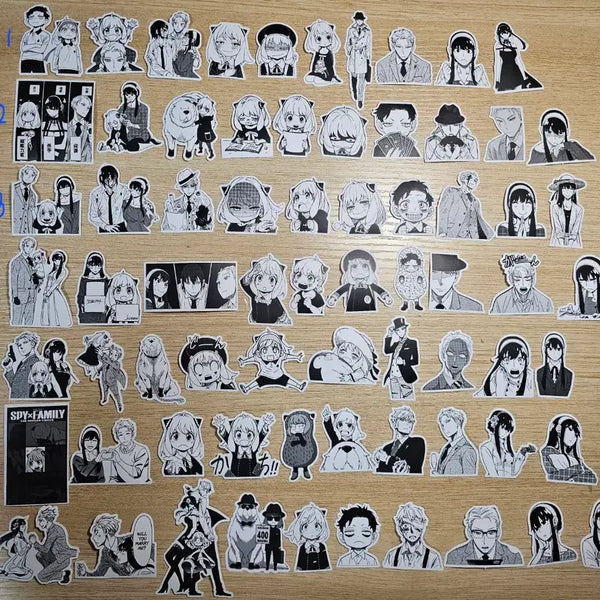 [BUNJANG] Spy x Family Black and White Original Art Piece Stickers / 스파이패밀리 스파패 흑백 원화 조각 스티커 판매합니다.