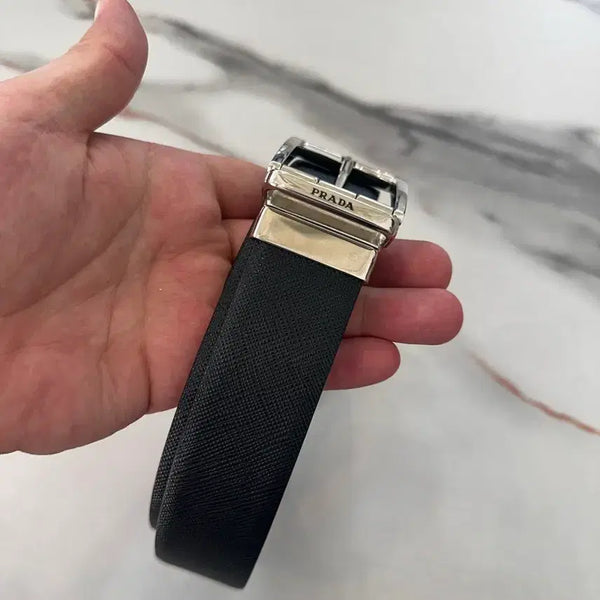 [BUNJANG] Prada Saffiano Reversible Belt Size 36 / 프라다 사피아노 리버시블 벨트 36사이즈