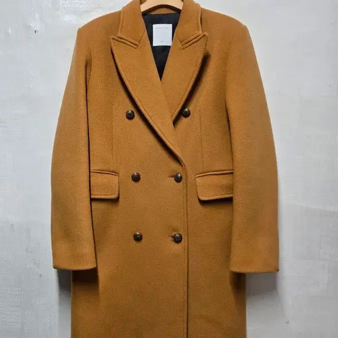 [BUNJANG] Sandro Camel Double Coat Size 36 / 산드로 카멜 더블 코트 36사이즈