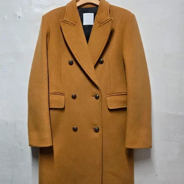 [BUNJANG] Sandro Camel Double Coat Size 36 / 산드로 카멜 더블 코트 36사이즈