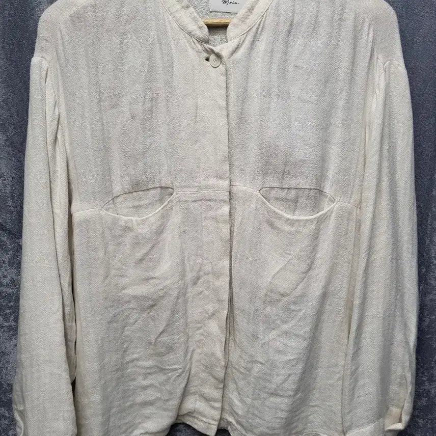 [BUNJANG] Moia 100% Linen Summer Outer Shirt Ivory / [FREE] 모이아(Moia) 린넨 100% 썸머 아우터 셔츠 아이보리