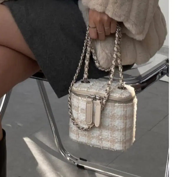 [BUNJANG] Somedays Checkered Quilting Chain Mini Bag / 체크 퀼팅 체인 미니백 썸데이즈