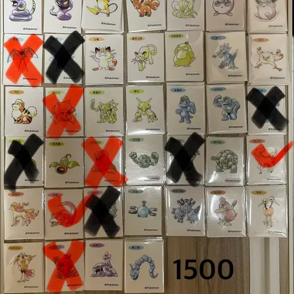 [BUNJANG] Pokemon 30th Anniversary Artwork Ttibu Seal / 포켓몬 띠부씰 30주년 아트웍