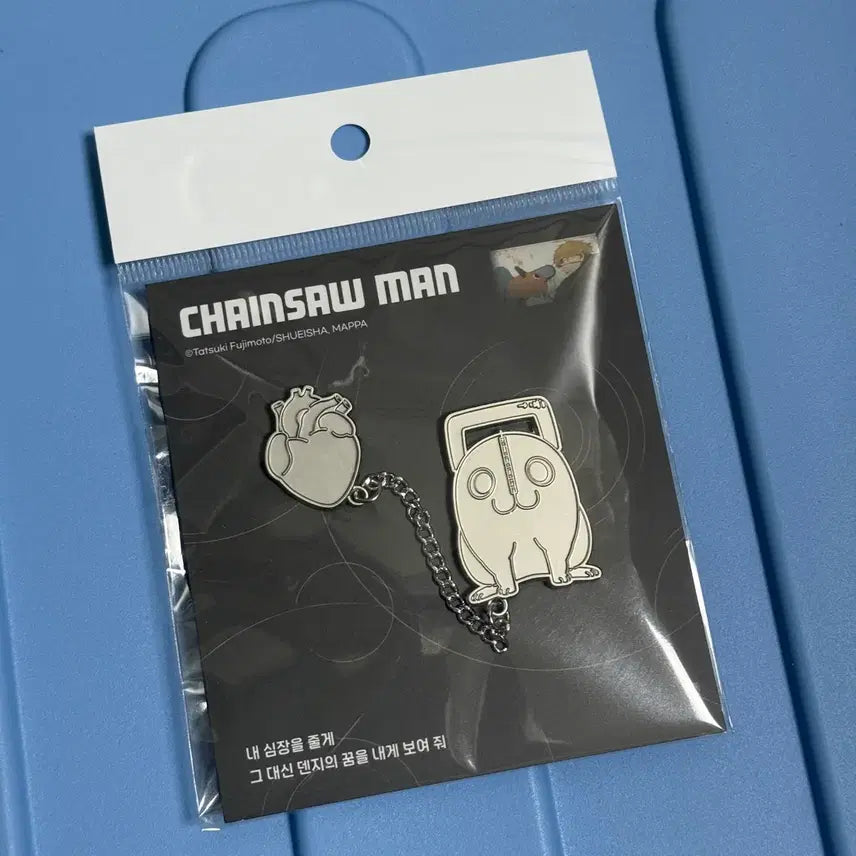 [BUNJANG] Chainsaw Man MAPPA Pochita Heart Pin Badge / 체인소맨 홍대팝업 마파 포치타 심장 핀뱃지 mappa