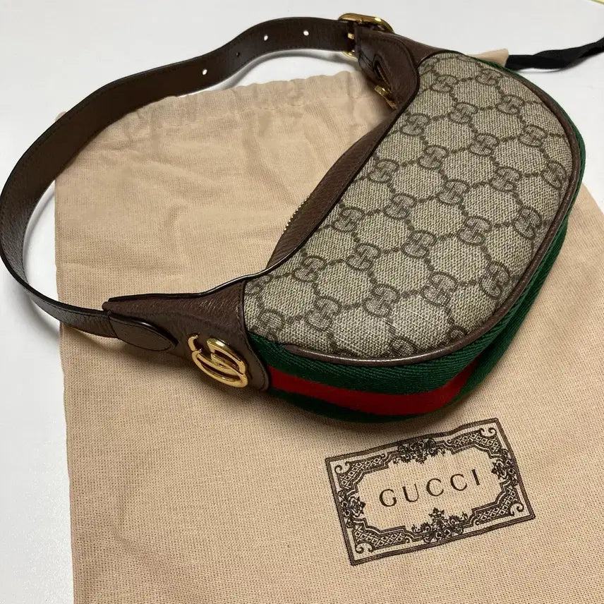 [BUNJANG] Gucci Ophidia Supreme Shoulder Bag Mini Hobo Bag / [정품] 구찌 수프림 오피디아 숄더백 호보백 미니 가방