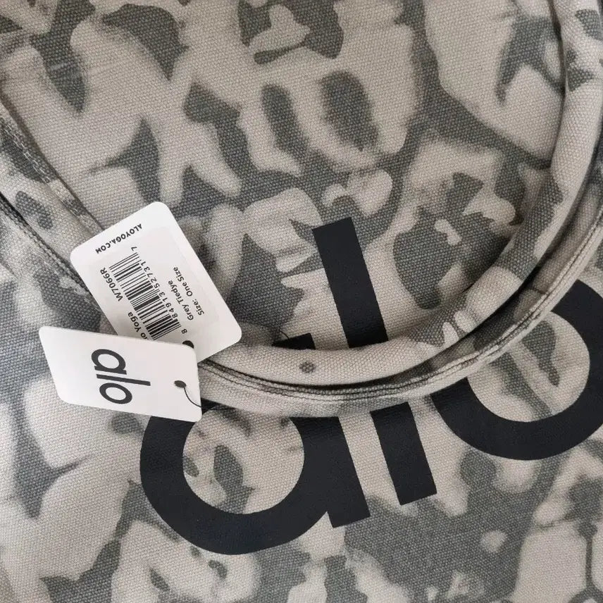 [BUNJANG] Alo Yoga Shopper Tote Bag Grey Tie Dye / 알로 요가 쇼퍼 토트백 그레이 타이 다이