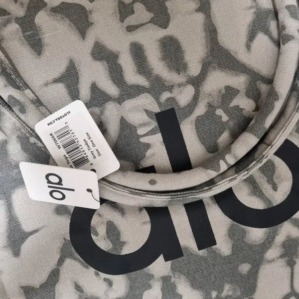 [BUNJANG] Alo Yoga Shopper Tote Bag Grey Tie Dye / 알로 요가 쇼퍼 토트백 그레이 타이 다이