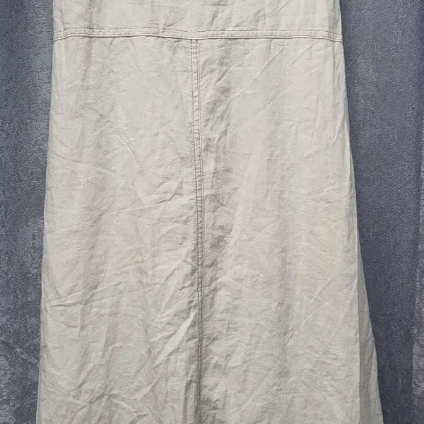 [BUNJANG] LAP Beige Linen/Cotton Long Skirt / LAP 베이지 리넨/코튼 롱 스커트