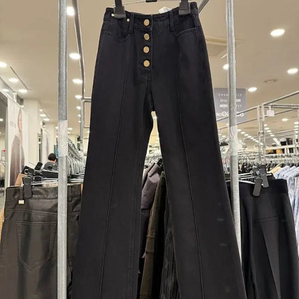 [BUNJANG] Obzee Black Denim Pants / 오브제 블랙 데님팬츠