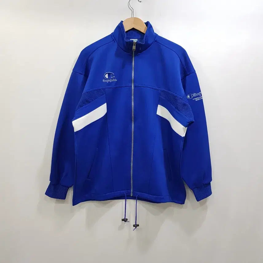 [BUNJANG] Champion Embroidered Logo Oversized Jersey Track Jacket / 챔피온 자수로고 올드스쿨 오버핏 져지 트랙탑 집업 자켓 남L Q159
