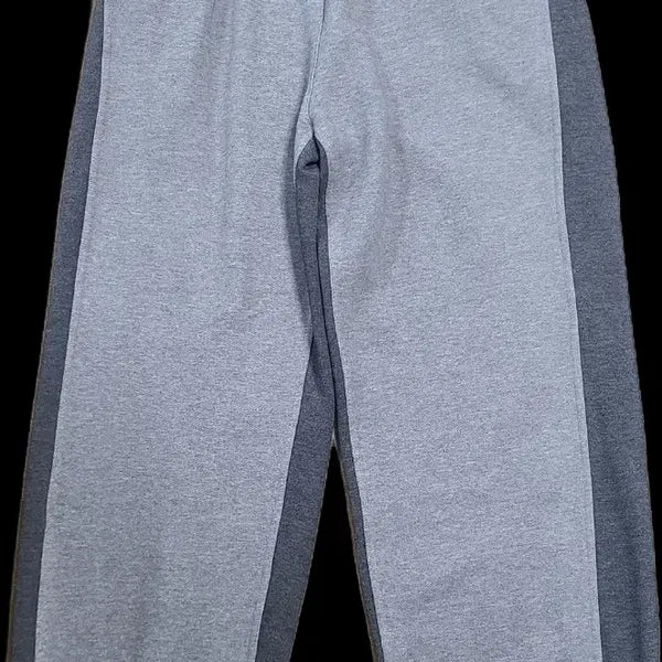 [BUNJANG] Lude Two-Tone Sweatpants Grey/Charcoal / 러드 투톤 스웻팬츠 그레이/차콜