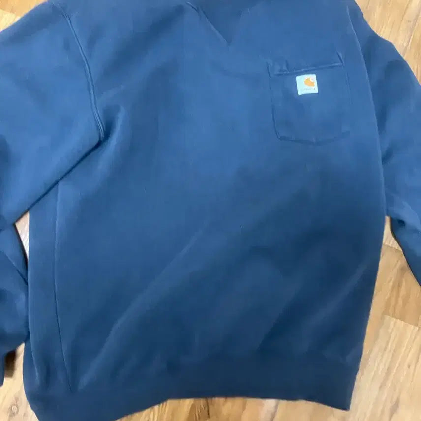 [BUNJANG] Carhartt Pocket Navy L Men's Sweatshirt / 칼하트 포켓 맨투맨 네이비L