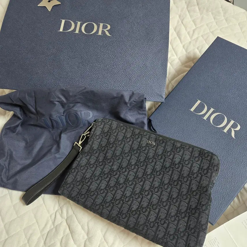[BUNJANG] Dior Men's Clutch Triangle Case Oblique Jacquard Canvas / #디올클러치 (정품/풀박/급매) !!마지막가격내림!!-쿨거래시 네고