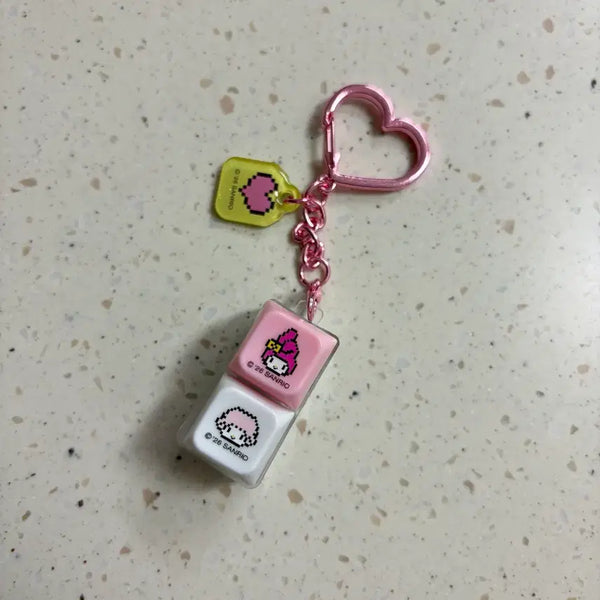 [BUNJANG] Sanrio Character LED Keycap Keychain - My Melody, Cinnamoroll, Kuromi / LED 키캡 키링 산리오 마이멜로디 시나모롤 키티 포차코 폼폼푸린 한교동