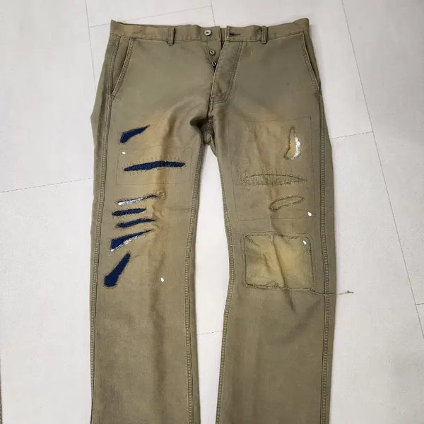 [BUNJANG] Blind Files Damage Chino Pants / [2] 블라인드파일즈 데미지 치노팬츠