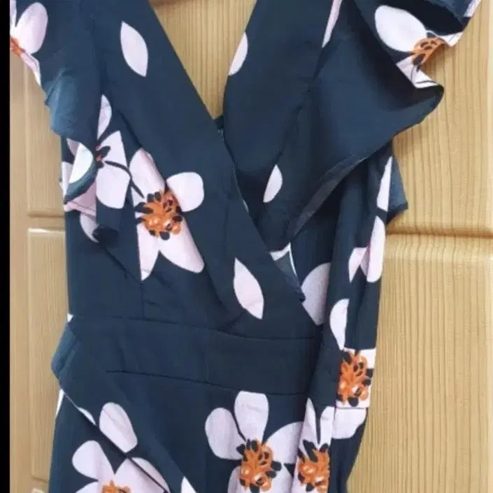 [BUNJANG] Flower Print Long Dress (New) / 플라워 원피스(새상품)