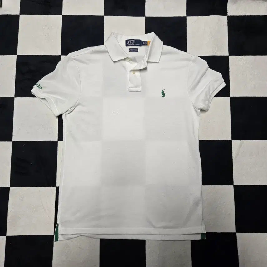 [BUNJANG] Polo Ralph Lauren Earth Polo Short Sleeve Polo T-Shirt White (Size S) / [S] 폴로랄프로렌 어스폴로 반팔 카라티 화이트