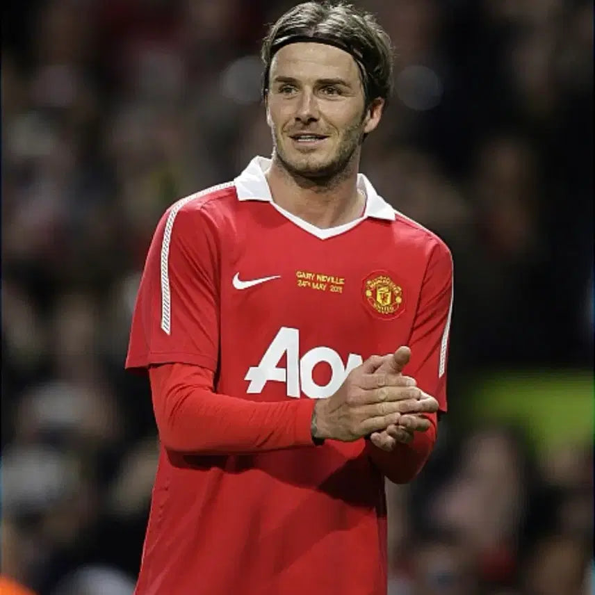 [BUNJANG] Nike Manchester United 10-11 Home Gary Neville Retirement Beckham Marked Jersey (Size S) / [S] 나이키 맨유 10-11 홈 게리네빌 은퇴기념 베컴 마킹 유니폼