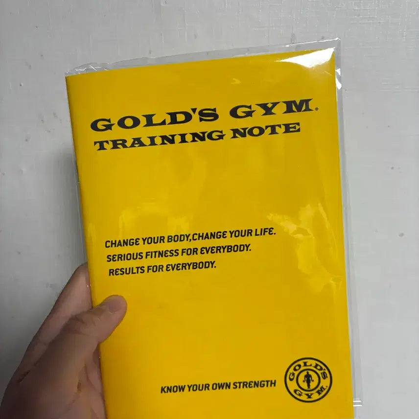 [BUNJANG] Gold's Gym Training Notebook / 골드짐 굿즈 웨이트 헬스 트레이닝 노트 (새상품)