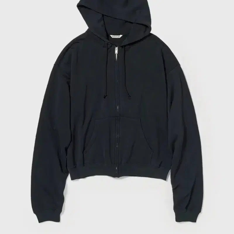[BUNJANG] Auralee Hard Twist Light Hooded Zip-Up Ink Black / [5](새상품) 오라리 하드트위스트 라이트  후드 집업 잉크블랙