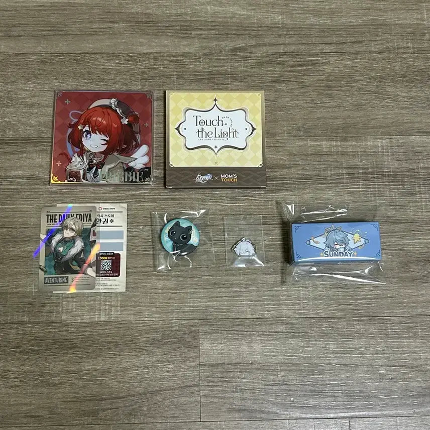 [BUNJANG] Star Rail Bundle Set Acheron Dan Heng Jing Yuan Photocard Can Badge Sunday Strap / [일괄처분] 스타레일 특전 어벤츄린 단항 경원 포카 캔뱃지 선데이 스트랩