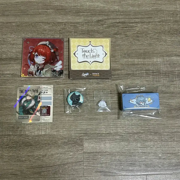 [BUNJANG] Star Rail Bundle Set Acheron Dan Heng Jing Yuan Photocard Can Badge Sunday Strap / [일괄처분] 스타레일 특전 어벤츄린 단항 경원 포카 캔뱃지 선데이 스트랩