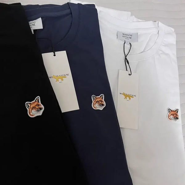 [BUNJANG] Maison Kitsuné Fox Head Short Sleeve T-Shirt / 메종키츠네 반팔 폭반헤드 반팔 새상품 정품