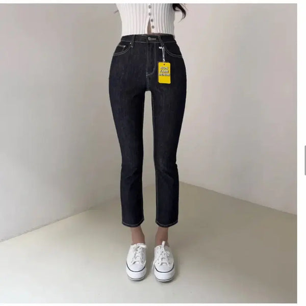 [BUNJANG] High-Waisted Raw Denim Pants XS / 하이웨스트 생지 데님 팬츠 xs 사이즈