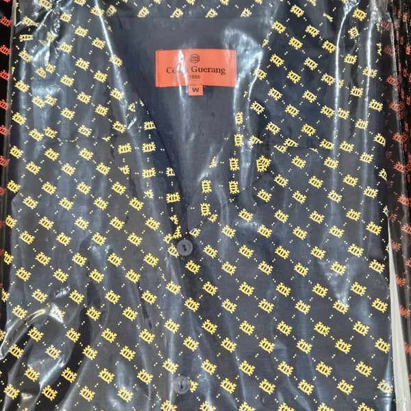 [BUNJANG] Zico Model Binggrae "Couture" Pattern Short Sleeve Shirt / 지코모델 빙그레 꼬뜨게랑 반팔셔츠 패턴 새상품