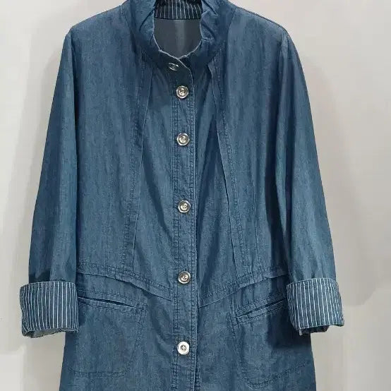 [BUNJANG] Orfine Denim Style Jacket Coat / Orfine 데님 스타일  자켓 코트